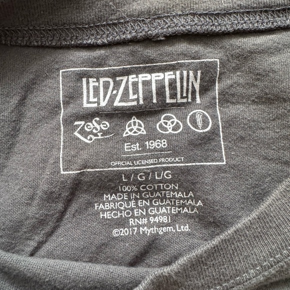 Led Zeppelin Gray T-Shirt - Picture 2 of 2